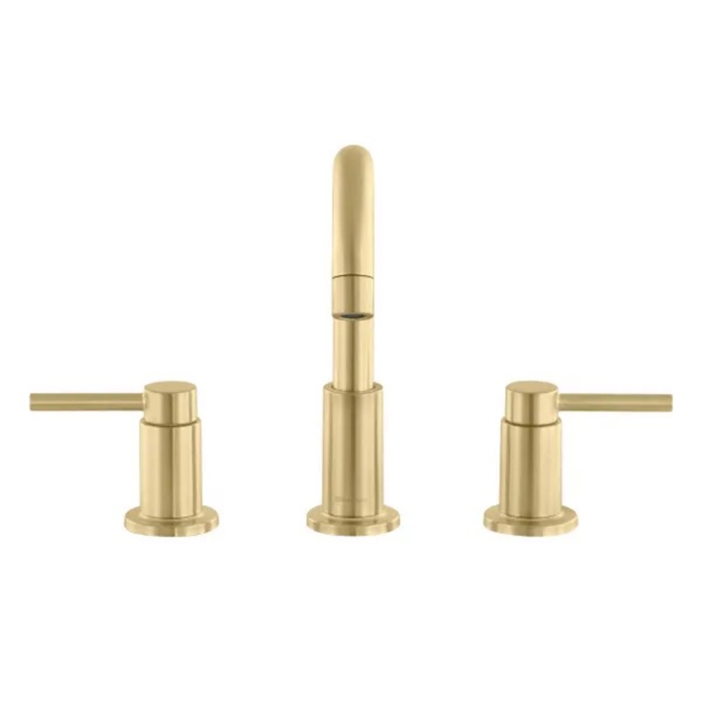 Brushed Gold Bathroom Widespread Faucet Set by Allen + Roth